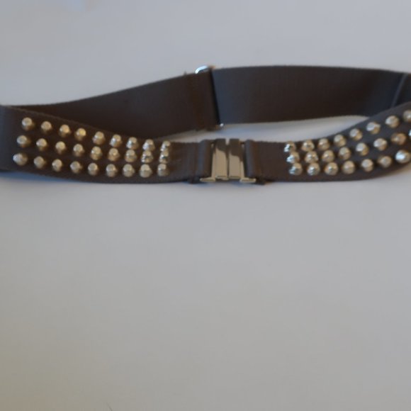 Womens Cara New York Brown Gold-Toned Studded Adjustable Belt OS * - Picture 6 of 7